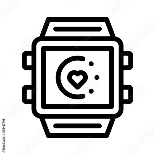 fitness tracker line icon