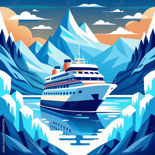 cruise ship in the sea