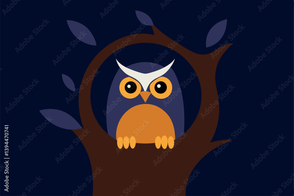 Fototapeta premium owl sitting on a branch