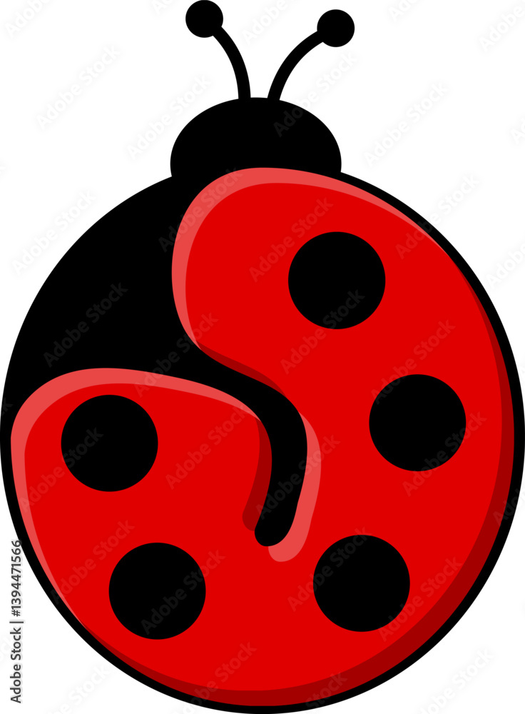 Ladybug Letter Vector Element Alphabet J Ladybug Letter Vector Element Alphabet J