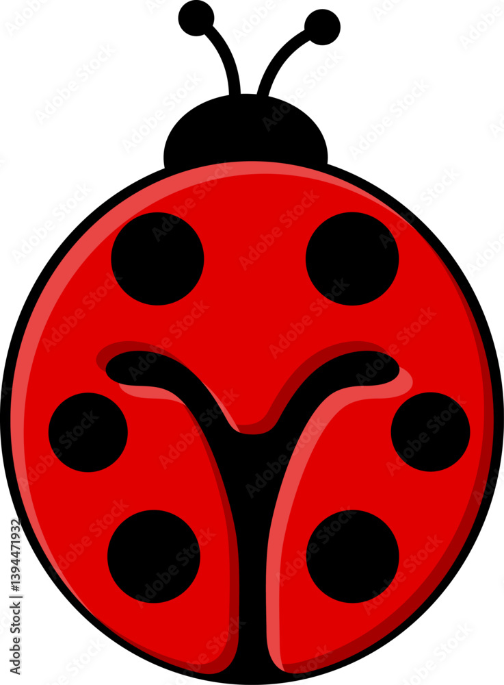 Ladybug Letter Vector Element Alphabet M Ladybug Letter Vector Element Alphabet M