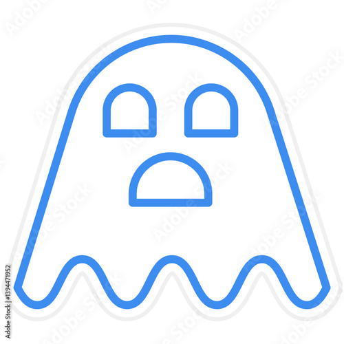 Sad Ghost Icon Style