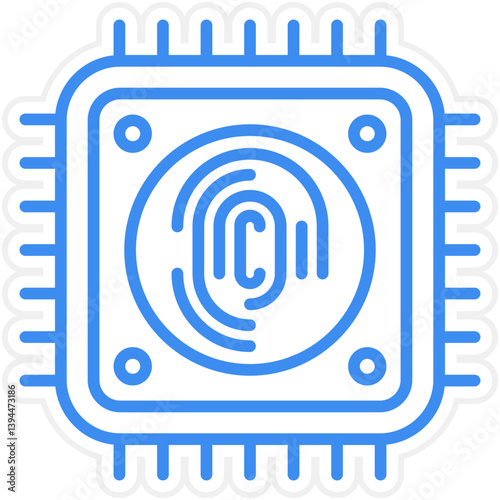 Biometric Cpu Icon Style
