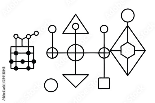 Minimalist Network Diagram – Abstract Visualization of Connected Nodes and Data Relationships in Modern Digital Communication and Social Systems.