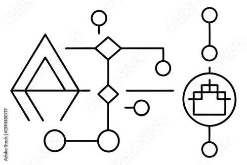 Minimalist Network Diagram – Abstract Visualization of Connected Nodes and Data Relationships in Modern Digital Communication and Social Systems.