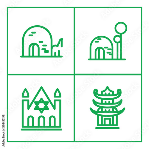 Vector Illustration Mixed icon concept for graphic designers.