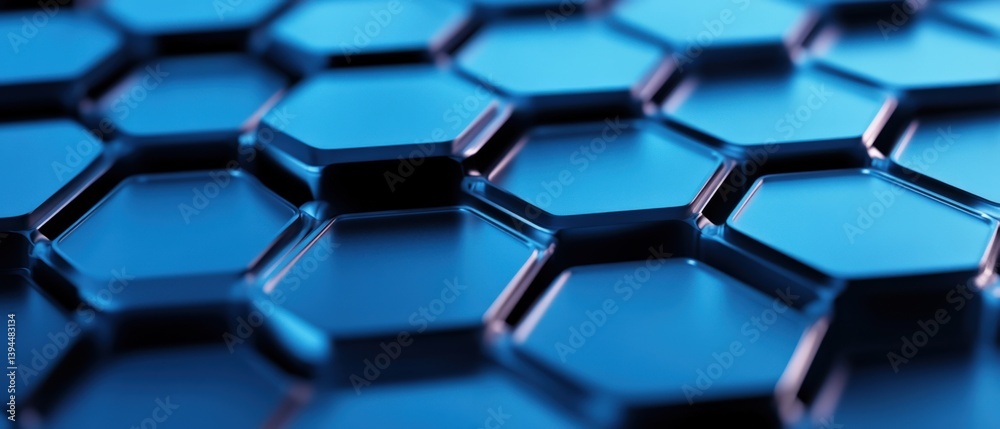 Blue hexagonal pattern background Blue hexagonal pattern background