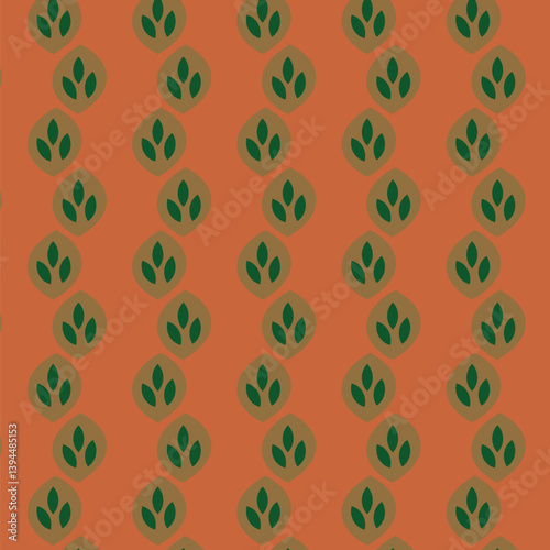 Seamless vintage abstract background Abstract colorful flower and tree pattern Seamless wallpapaper Flat vector 