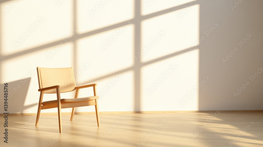 Fototapeta premium armchair and shadow in room