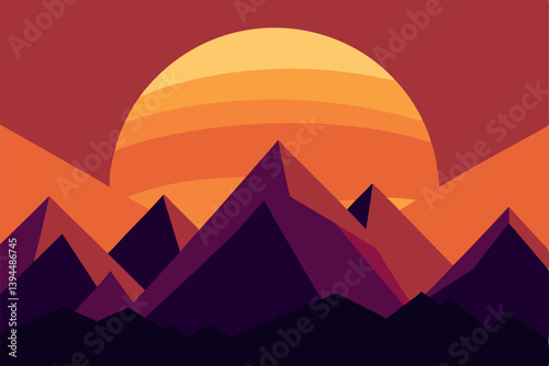 vector illustration of mountains