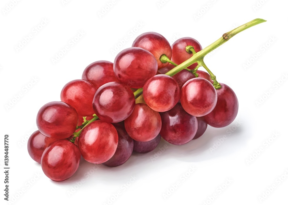 red grape isolated on white red grape isolated on white