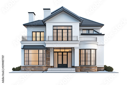 house on a white background