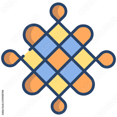 Linear color Endless Knot icon