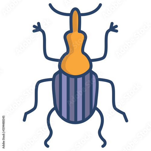 Linear color Bug icon
