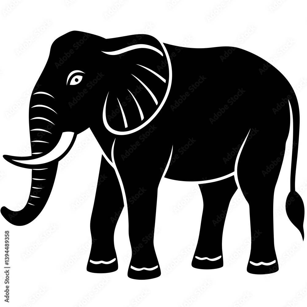 Fototapeta premium elephant vector illustration