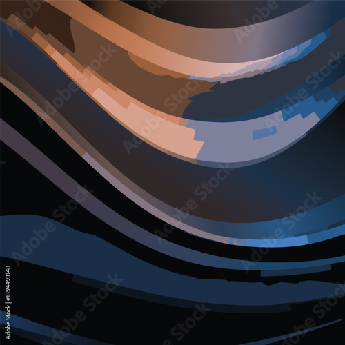 Efeito tecido ondulado, tons de dourado, textura dos fios do tecido. Arte para apresentar produto, fundo para apresentar produtos. Ilustração para fundo de tela, apresentações de trabalhos, banner
