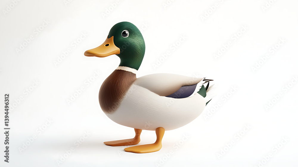Obraz premium duck isolated on white