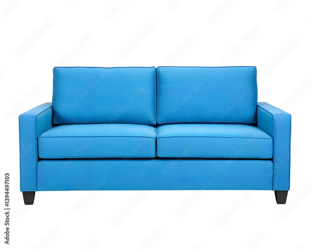Contemporary Blue Sofa, Elegant Living Room Furniture, Stylish Home Decor Contemporary Blue Sofa, Elegant Living Room Furniture, Stylish Home Decor