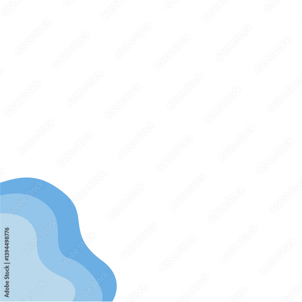 Blue border corner Blue border corner