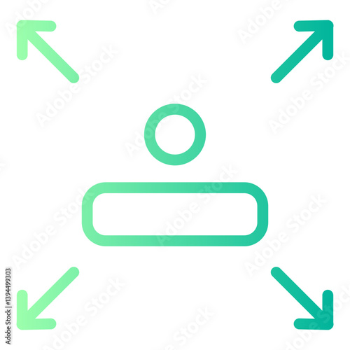 networking opportunities gradient icon