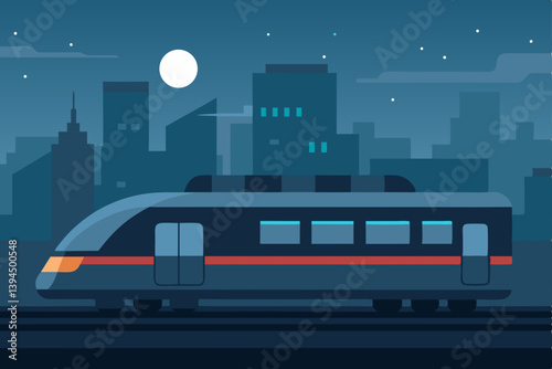train in the night