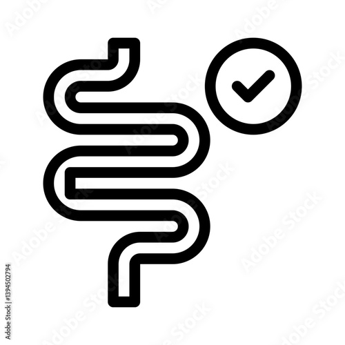 digestive health line icon