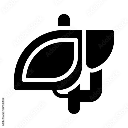 liver glyph icon