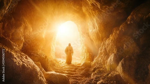 Easter, the holiday of the resurrection of Jesus Christ, Christ is risen, a day in the garden in Jerusalem, Israel