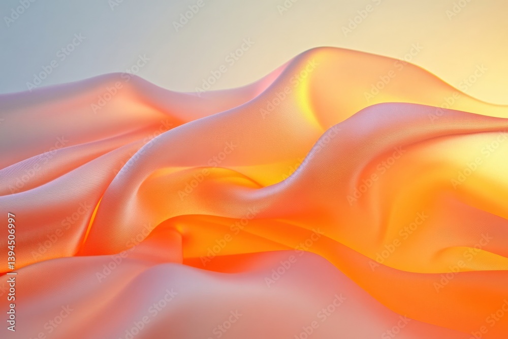 Obraz premium Orange soft fabric abstract background
