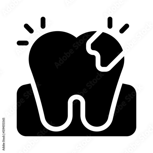cavity glyph icon