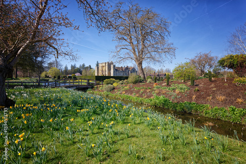 Heaver Castle in Spring at Edenbridge in Kent UK