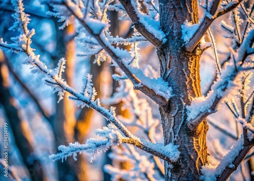 Frosty Winter Branches A Detailed Look at Natures Winter Wonderland Captured with Sharp Focus and Extensive Depth of