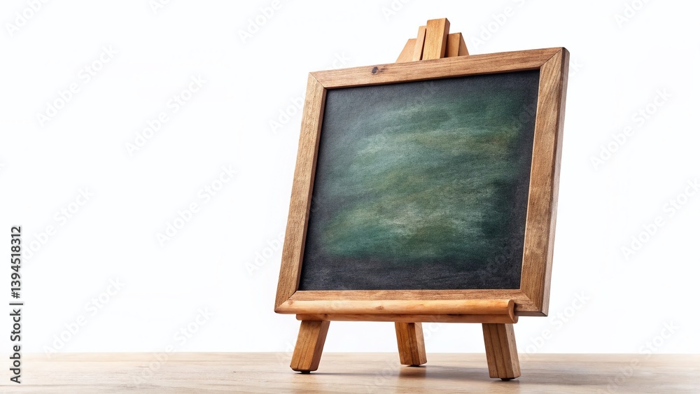 Rustic Wooden Easel Chalkboard Blank Canvas for Creative Expression and Educational Displays