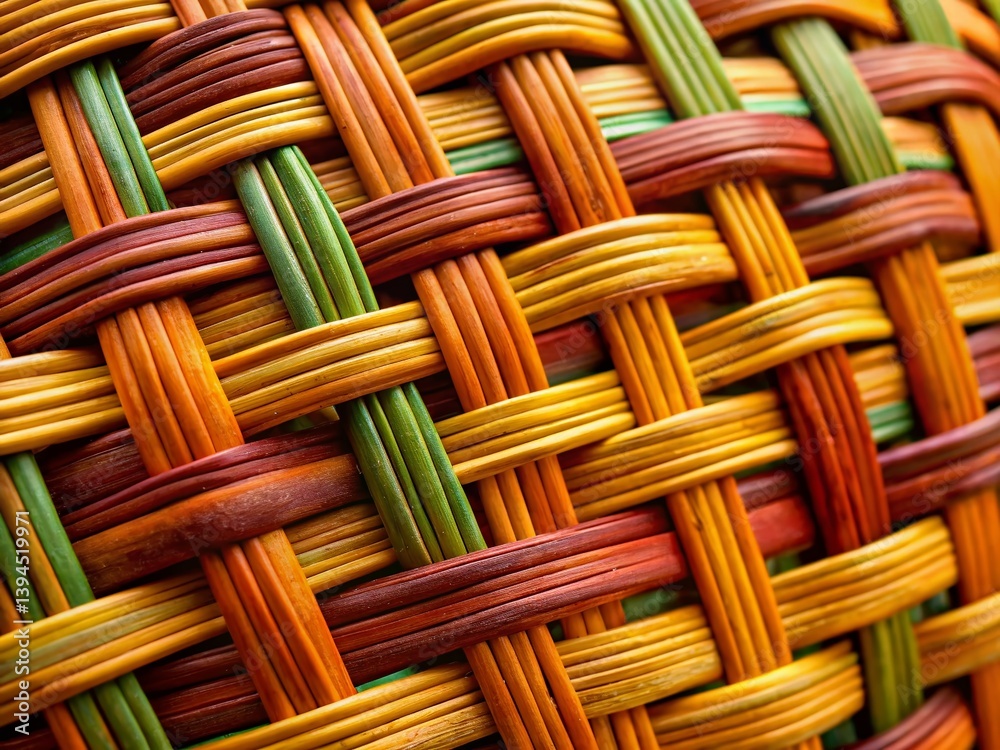 Rustic Woven Willow Wicker Background Natural Texture for Crafts Design and Decor
