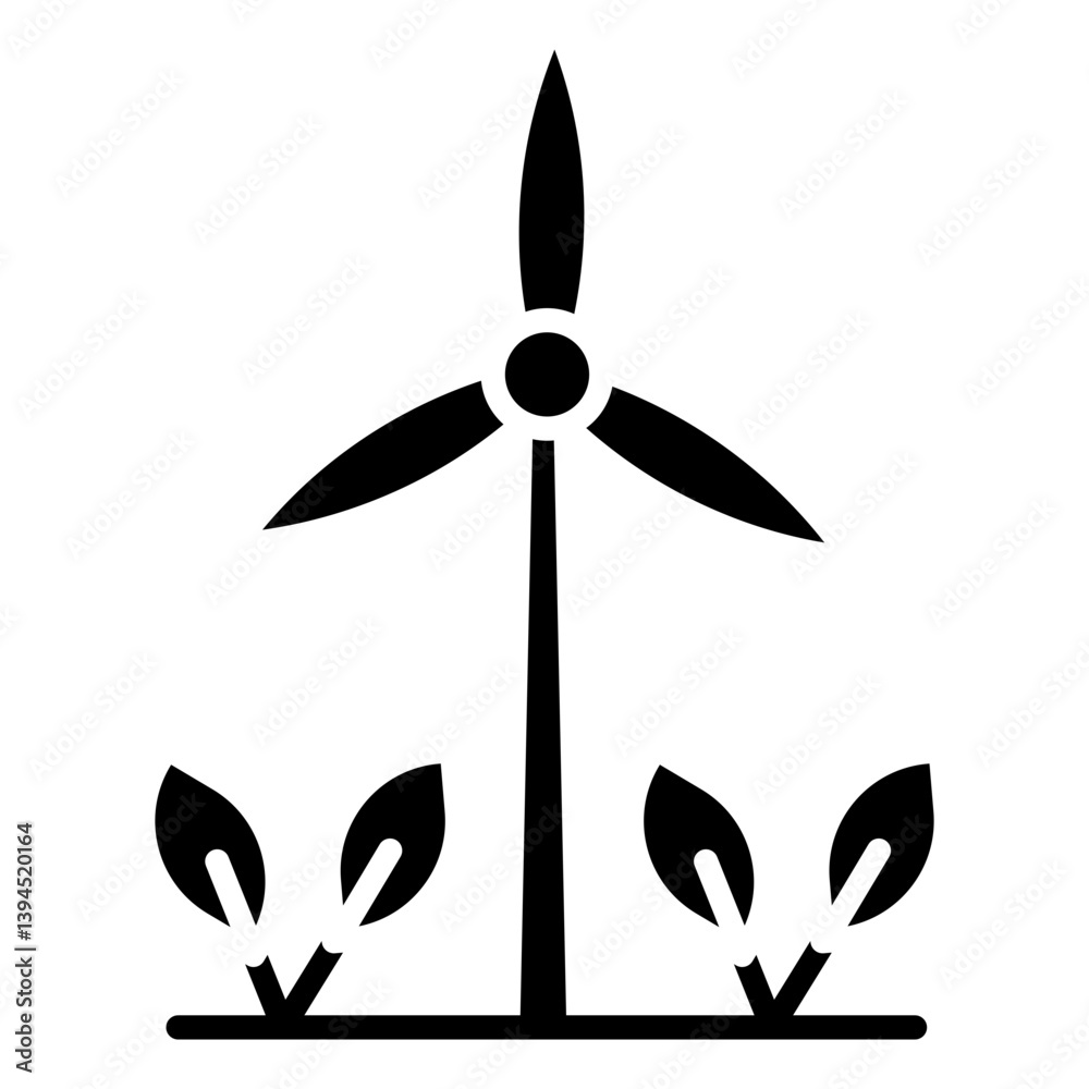 Obraz premium Green Energy Icon