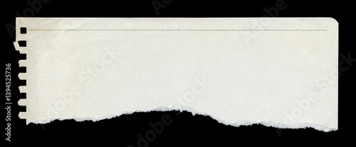 Torn piece of lined paper background