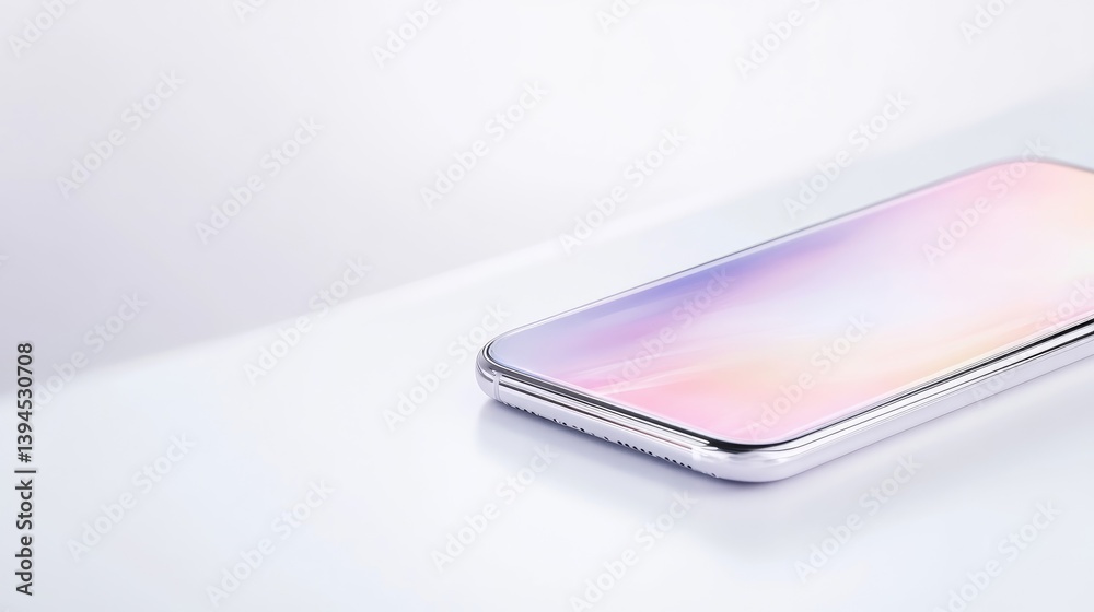 Modern smartphone, minimalist aesthetic, sleek design Modern smartphone, minimalist aesthetic, sleek design