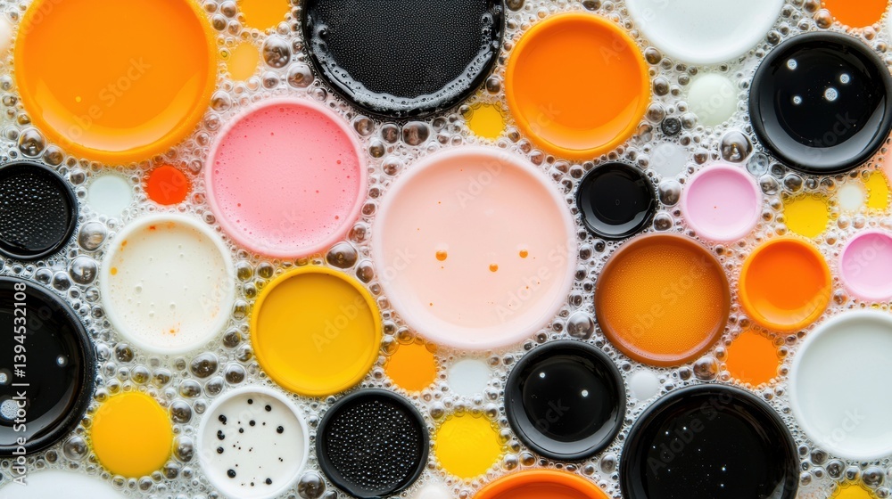 A vibrant display of colorful circles and ovals, varying in size and color, creating a visually appealing pattern. A vibrant display of colorful circles and ovals, varying in size and color, creating a visually appealing pattern.