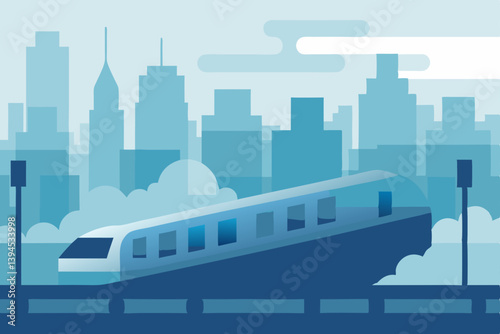 train on the bridge