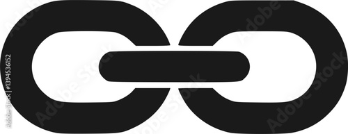 Chain icon logo design template isolated illustration

