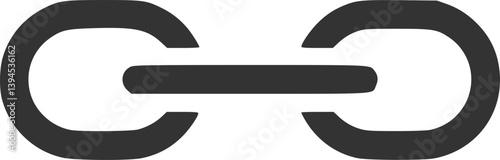 Chain icon logo design template isolated illustration
