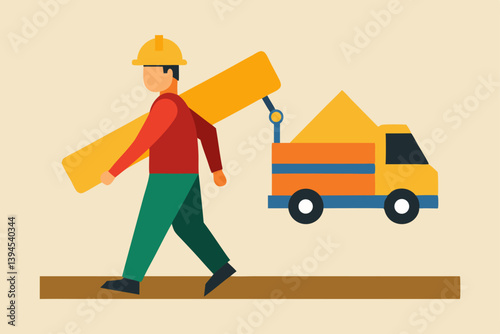 delivery man with a truck