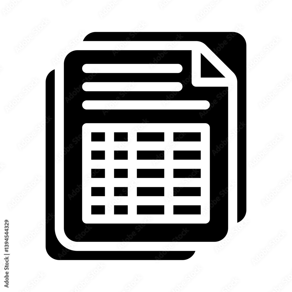 spreadsheet glyph icon spreadsheet glyph icon