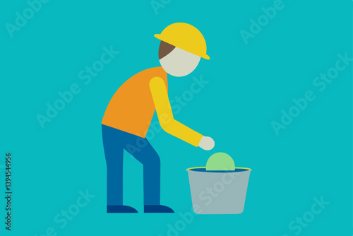 gardener with watering can