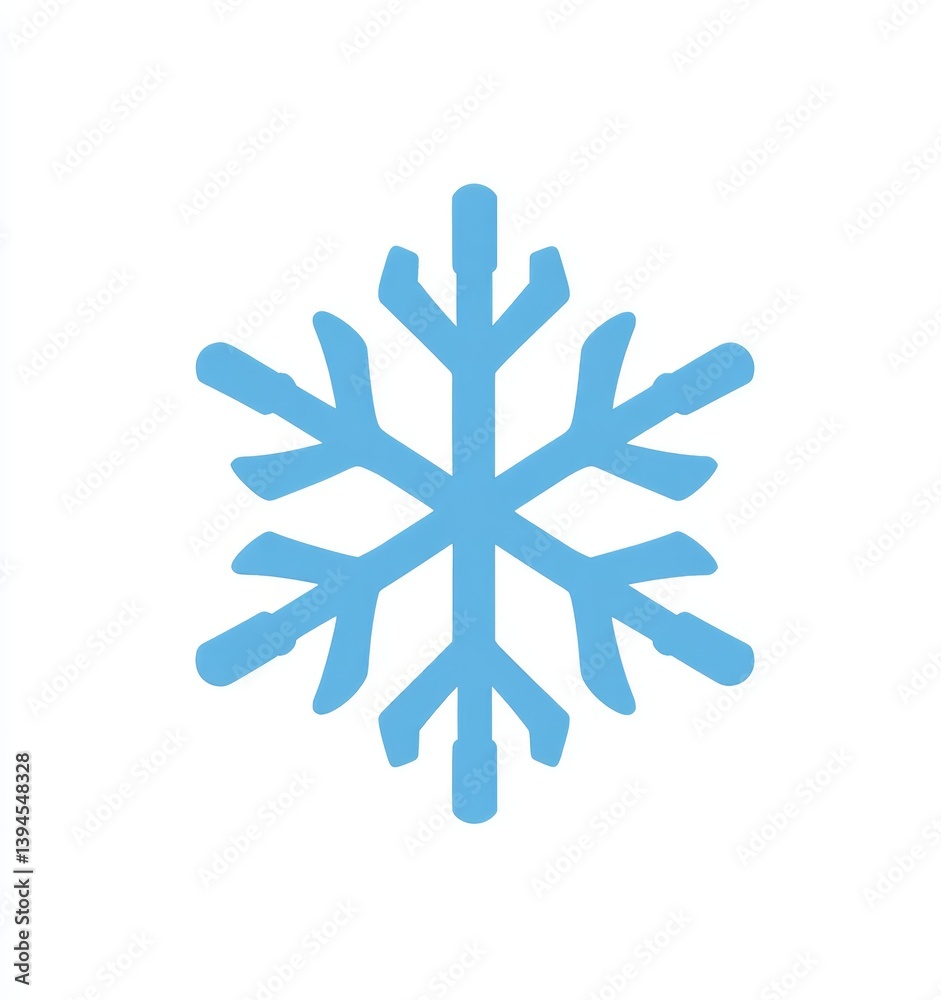 A modern, stylized snowflake featuring radial symmetry, representing winter, Christmas, cold, and ice, perfect for festive and seasonal artwork A modern, stylized snowflake featuring radial symmetry, representing winter, Christmas, cold, and ice, perfect for festive and seasonal artwork