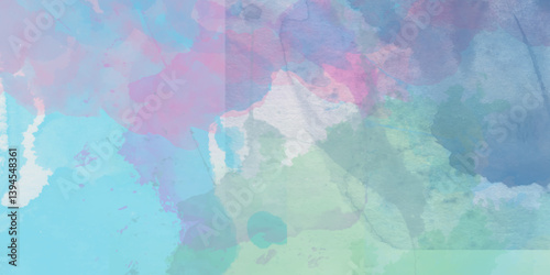 Abstract pastel colors watercolor background. Textured abstract bright watercolor stains background. Abstract artistic background print decorative art design wallpaper painting. 