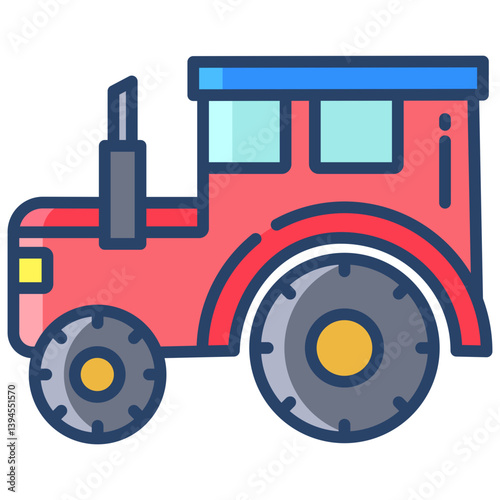 Linear color Tractor icon