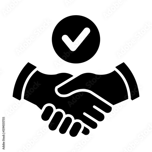 Commitment Line Icon Vector Illustration. 