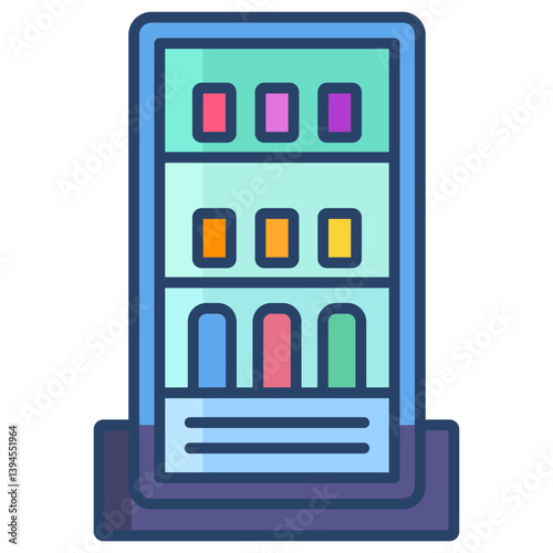 Linear color Refrigerator icon