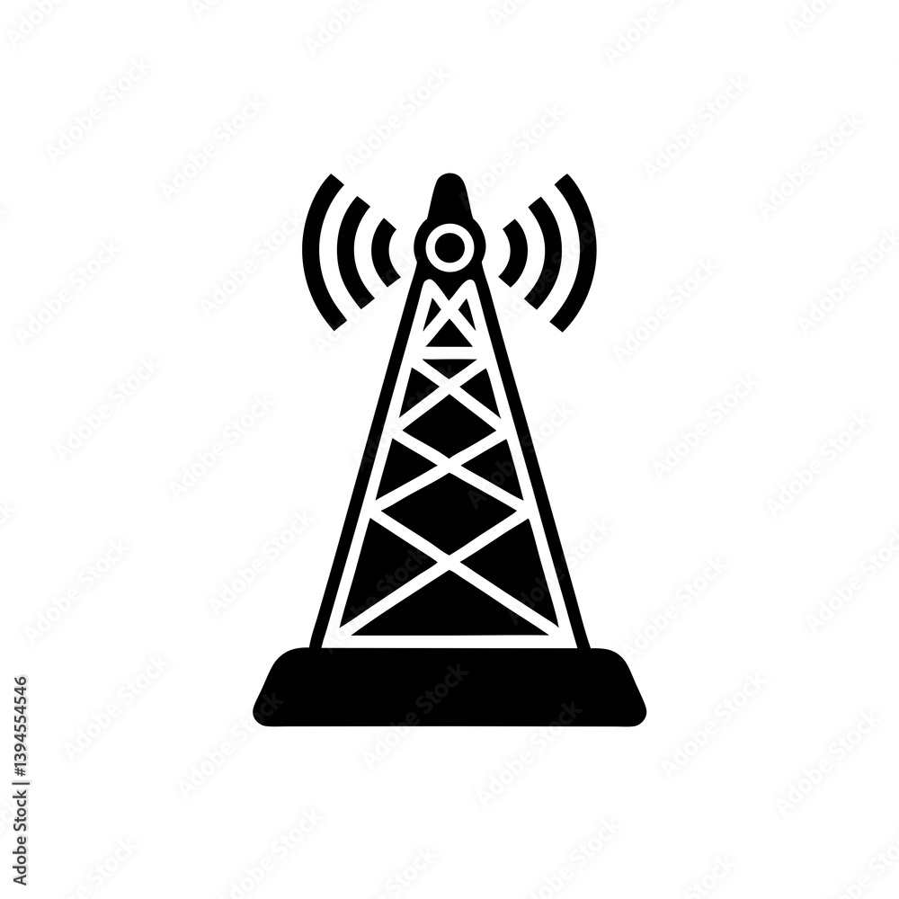 creative details transmission tower icon vector illustration creative details transmission tower icon vector illustration